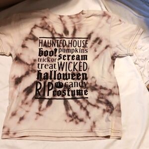 Boys youth size small Halloween tie dye short sleeve tshirt